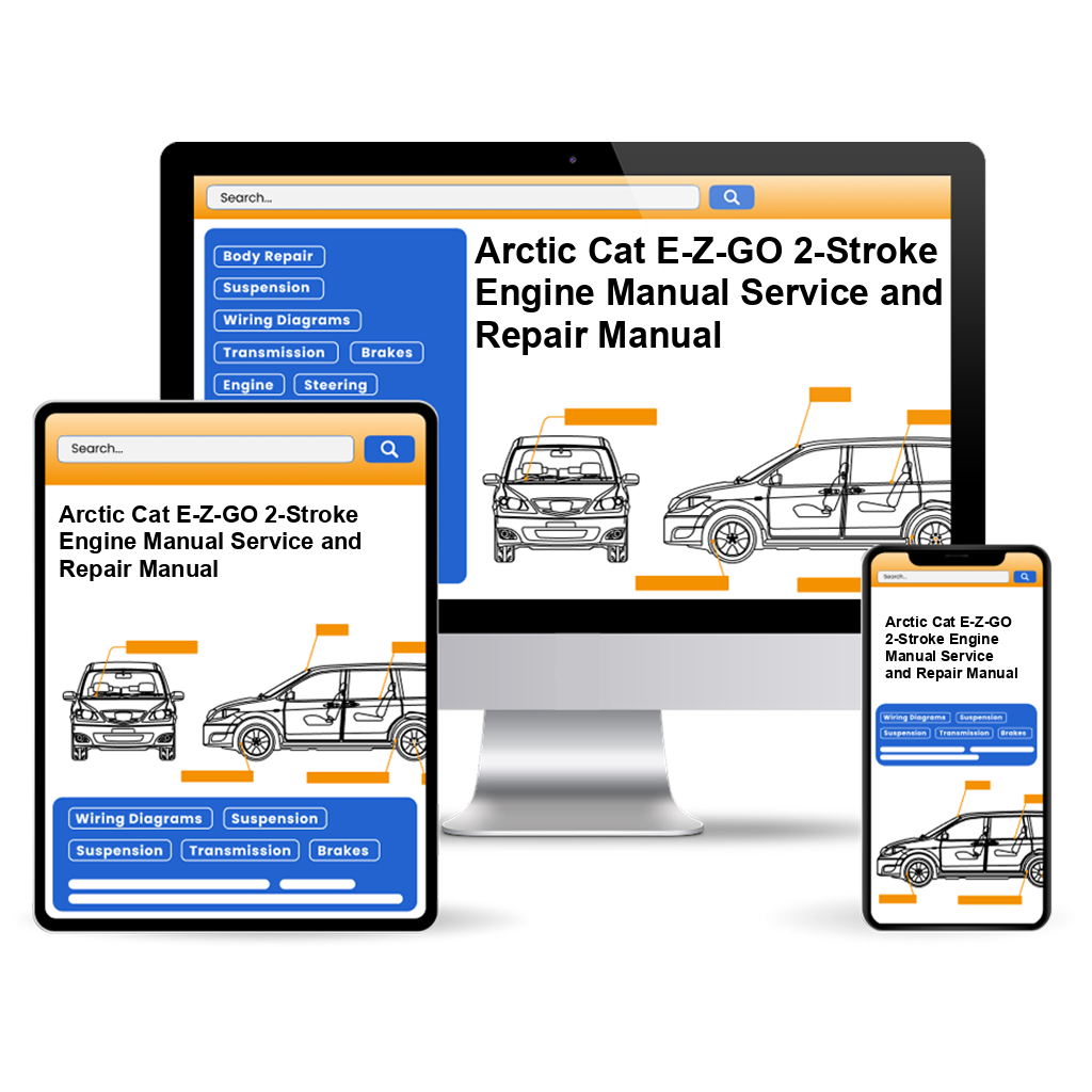 Arctic Cat E-Z-GO 2-Stroke Engine Manual Service and Repair Manual
