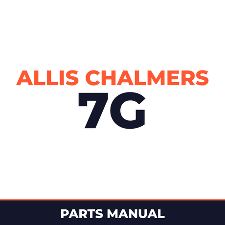 Allis Chalmers 7G Crawler Loader Parts Part Manual