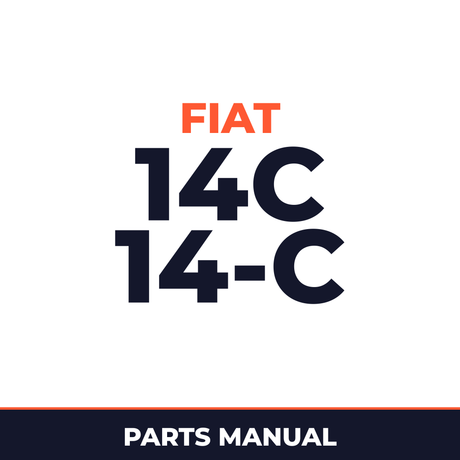 Allis FIAT 14C 14-C Crawler Loader Parts Manual Catalog