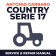 Antonio Carraro Country serie 17 Tractor Service & Repair Manual