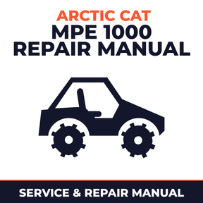 Arctic Cat MPE 1000 Repair Manual Service and Repair Manual - side-by-side workshop manual cover