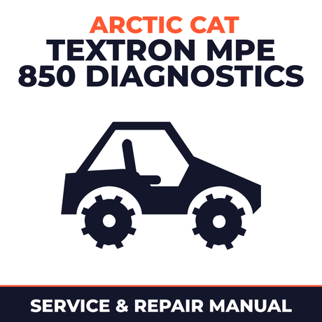 Arctic Cat Textron MPE 850 Diagnostics Service and Repair Manual - side-by-side workshop manual cover