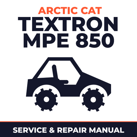 Arctic Cat Textron MPE 850 Service and Repair Manual - side-by-side workshop manual cover
