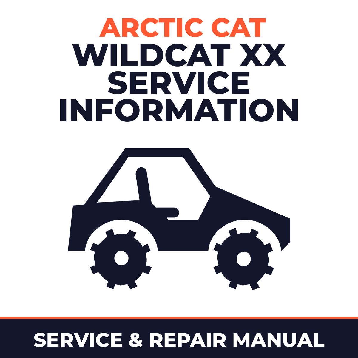 Arctic Cat Wildcat XX Service Information Service and Repair Manual - side-by-side workshop manual cover