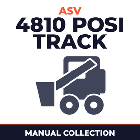 ASV 4810 Posi Track Loader Manual Set - Operators Repair Service Parts Shop Manuals