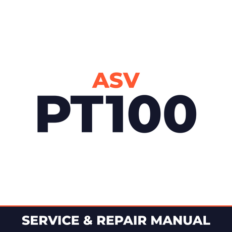 ASV PT100 posi-track Rubber tracked loader* Factory Service / Repair/ Workshop Manual !