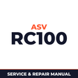 ASV RC100 Rubber Track Utility Vehicle* Factory Service / Repair/ Workshop Manual !