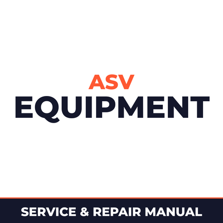 ASV RCV Rubber Track Utility Vehicle* Factory Service / Repair/ Workshop Manual !