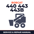 Bobcat 440 443 443B Skid Steer Loader Complete Workshop Service Repair Manual