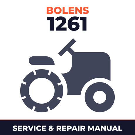 Bolens 1261 Riding Mower Service & Repair Manual