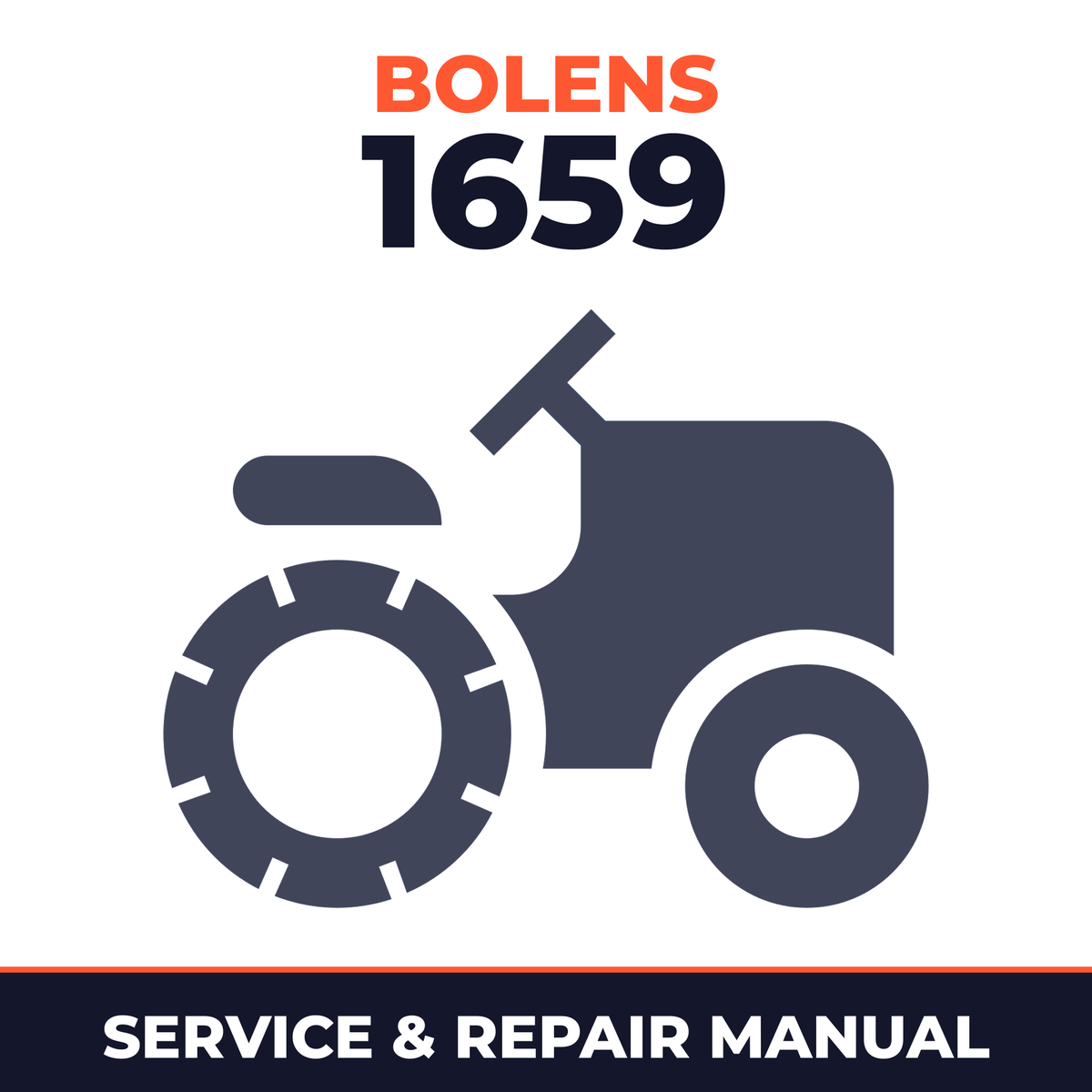Bolens 1659 Riding Mower Service & Repair Manual
