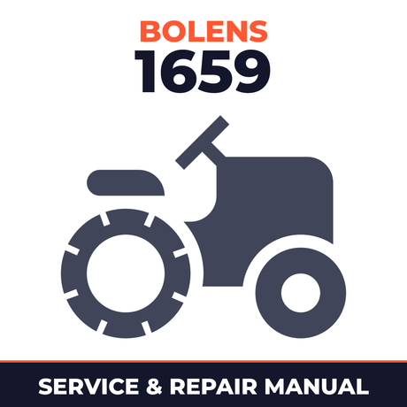 Bolens 1659 Riding Mower Service & Repair Manual