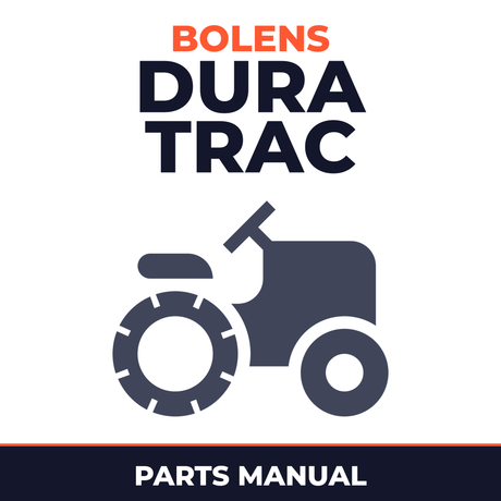 Bolens Dura Trac Master Riding Mower Parts Manual