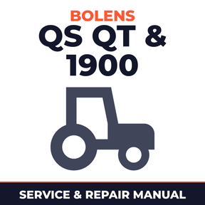Bolens QS QT & 1900 Series Tractor Service & Repair Manual