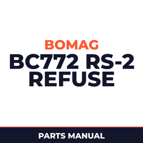 Bomag BC772 RS-2 refuse compactor Service Parts Catalogue Manual SN101570511001-101570519999