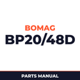 Bomag BP20/48D Vibrating plates non reversible Service Parts Catalogue Manual SN101670403586-101670409999