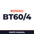 Bomag BT60/4 Tamper Service Parts Catalogue Manual SN101540501001-101540508844
