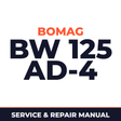 Bomag BW 125 AD-4 Full Service Repair Manual