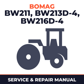Bomag BW 211/213 D-4 BW 216 D-4 Single Drum Roller Service Repair Workshop Manual