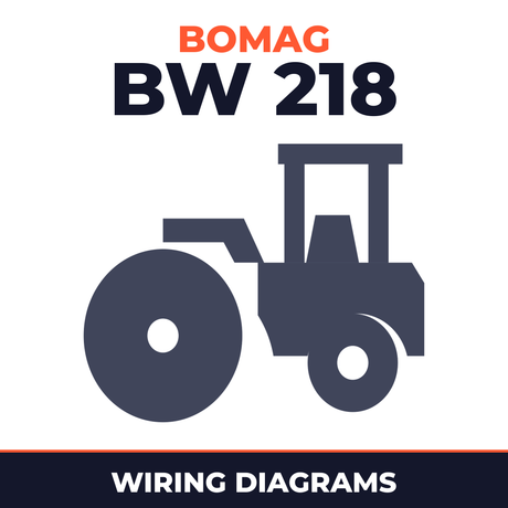 BOMAG BW 218 Single Drum Vibratory Roller Hydraulic Schematics and Circuit Diagrams Manual