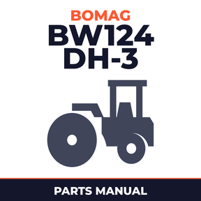 Bomag BW124 DH-3 Single drum vibratory rollers Service Parts Catalogue Manual SN101581251003-101581259999