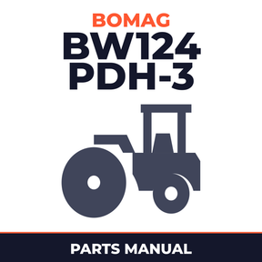 Bomag BW124 PDH-3 Single drum vibratory rollers Service Parts Catalogue Manual SN901581581003-901581589999