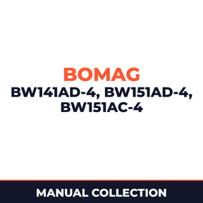 Bomag BW141 AD-4, BW151 AD-4, BW151 AC-4 manuals