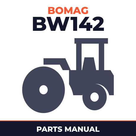 Bomag BW142 D Single drum vibratory rollers Service Parts Catalogue Manual SN101510110303-101510110439