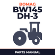 Bomag BW145 DH-3 Single drum vibratory rollers Service Parts Catalogue Manual SN101581291001-101581291002