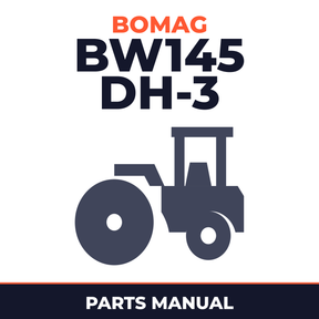 Bomag BW145 DH-3 Single drum vibratory rollers Service Parts Catalogue Manual SN101581291001-101581291002