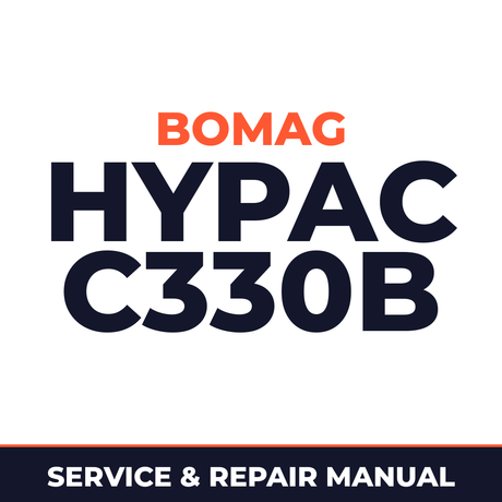 Bomag / Hypac C330B Workshop Service Repair Manual