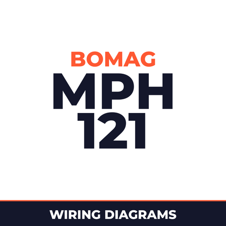 BOMAG MPH 121 Soil Stabilizer , Asphalt Recycler Hydraulic Schematics and Circuit Diagrams Manual