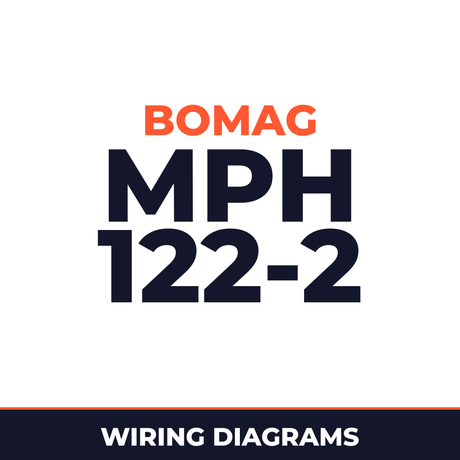 BOMAG MPH 122-2 Soil Stabilizer , Asphalt Recycler Hydraulic Schematics and Circuit Diagrams Manual