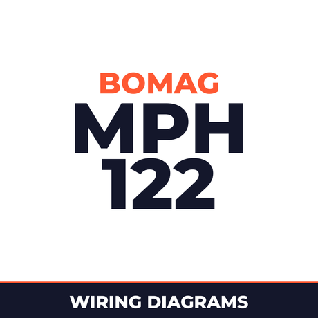 BOMAG MPH 122 Soil Stabilizer , Asphalt Recycler Hydraulic Schematics and Circuit Diagrams Manual