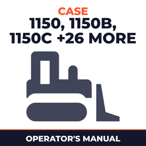 Case 1150, 1150B, 1150C, 1150D, 1150E, 1150H, 1450, 1450B, 1455B, 1550, 1650, 1850K, 350, 450, 475, 550, 650, 650G, 650H, 650K, 750H, 750K, 850, 850B, 850C, 850D, 850G, 850H, 850K Operators Manual