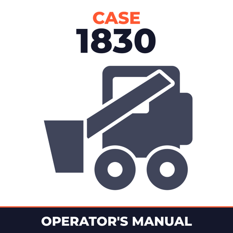 Case 1830 Operators Manual