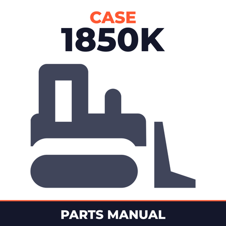 CASE 1850K TIER 2 BULLDOZER DOZER Parts Catalog Manual