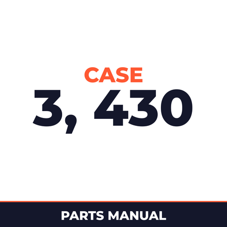 Case 3, 430 Parts Catalog