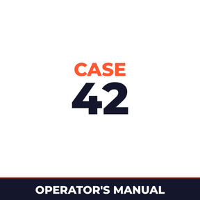 Case 42 Operators Manual