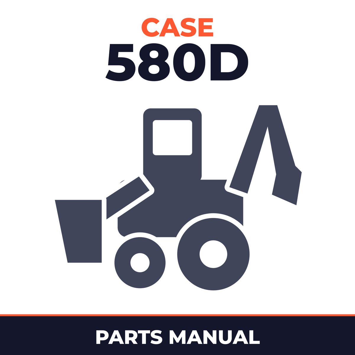 CASE 580D CONSTRUCTION KING BACKHOE Parts Catalog Manual