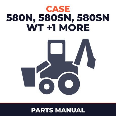 Case 580N, 580SN, 580SN WT, 590SN Tier 4A Loader Backhoe Parts Manual Catalog