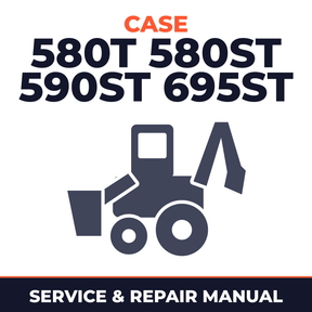 CASE 580T 580ST 590ST 695ST BACKHOE Loader Workshop Service
