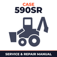 Case 590SR Backhoe Loader Technical Service Repair Manual 590 Super R - INSTANT