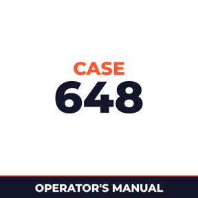 Case 648 Operators Manual