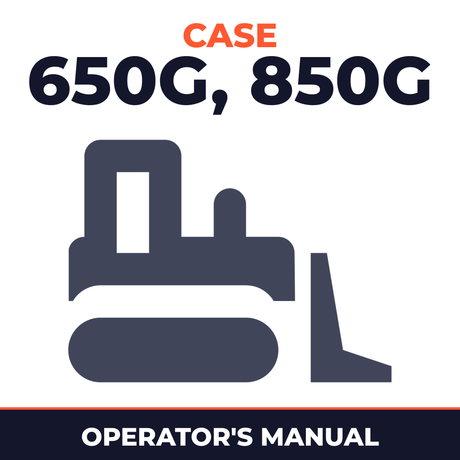 Case 650G, 850G Operators Manual