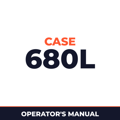 Case 680L Operators Manual