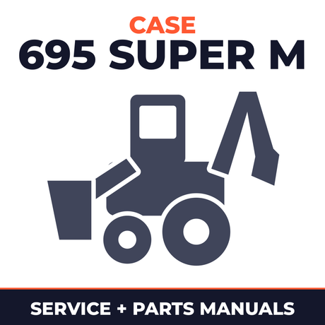 CASE 695 Super M Backhoe Loader Service Parts Catalogue