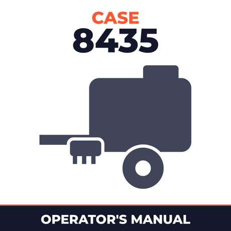 Case 8435 Baler Operator's Manual