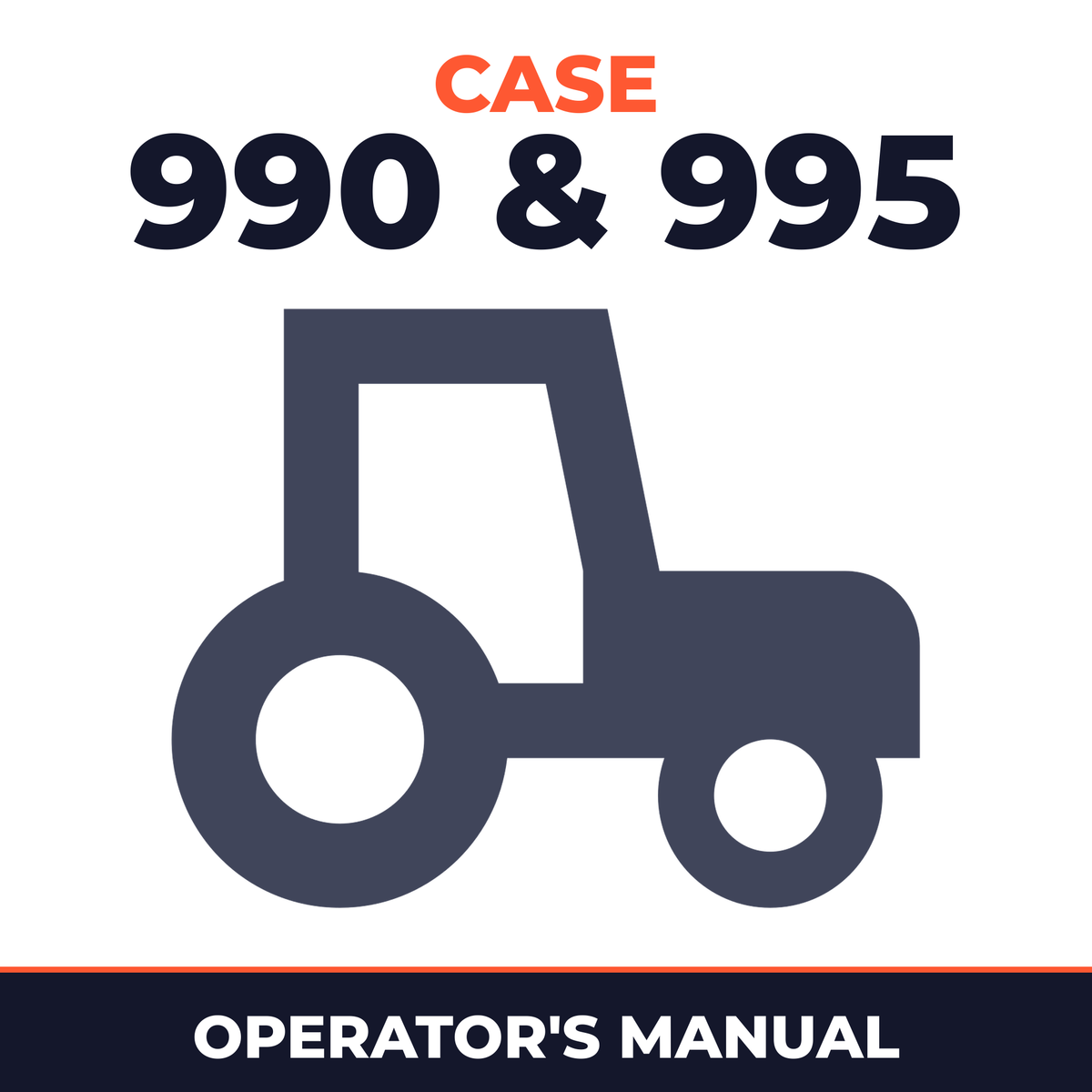 Case 990 & 995 Tractor Operator's Manual