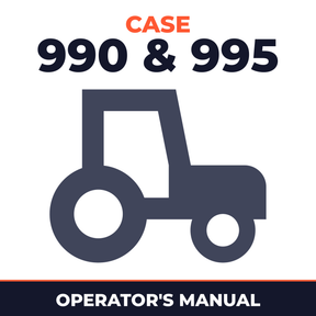 Case 990 & 995 Tractor Operator's Manual